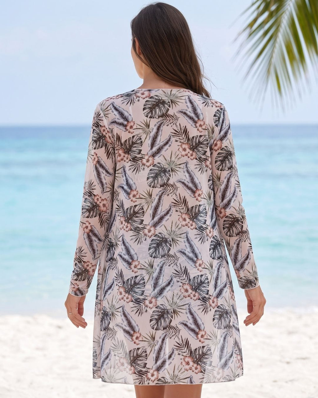 Biquíni Top Com Amarração Short + Kimono Longo