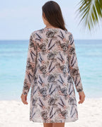 Biquíni Top Com Amarração Short + Kimono Longo
