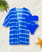 Biquíni + Saída de Praia Bandeau Com Amarração Estilo Resort