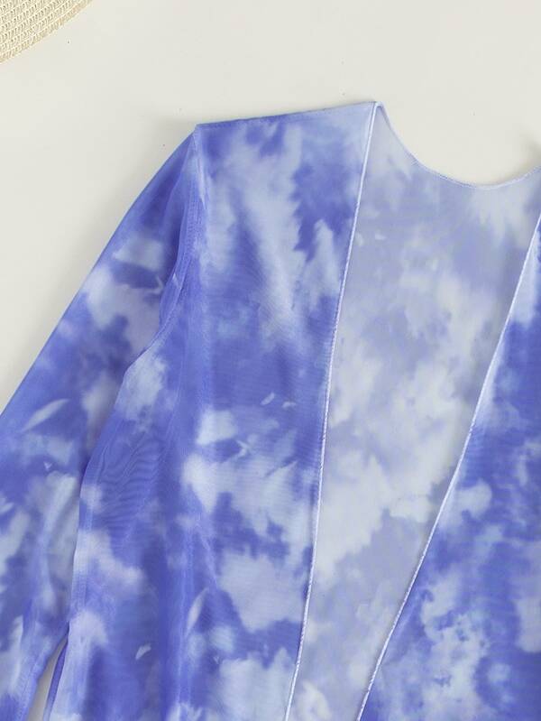 Conjunto Praia Shortinho Estilo Resort Com Kimono
