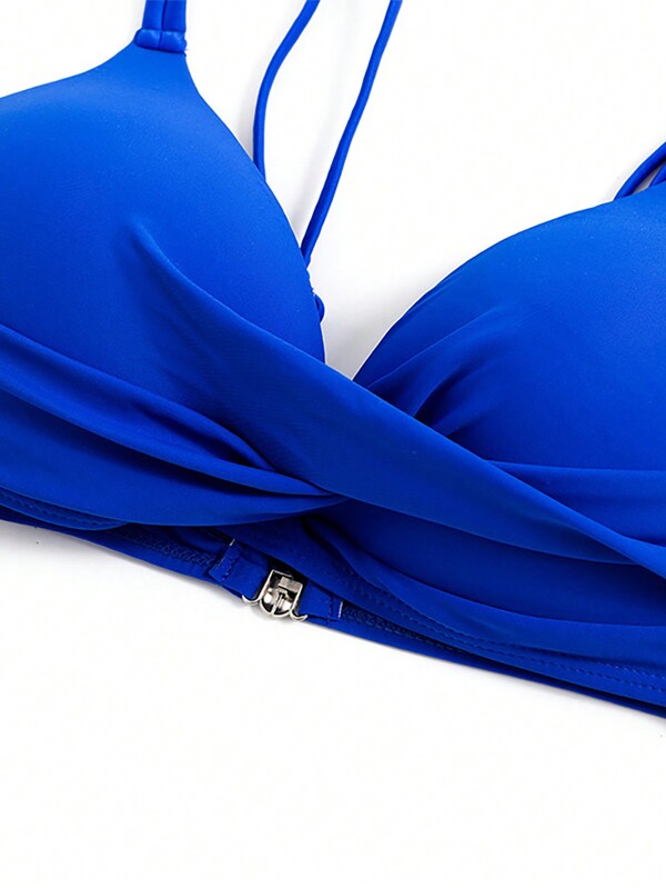 Conjunto Praia Saia Curta Com Top Transpassado Estampado