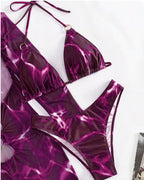 Biquíni Cortininha + Vestido Transparente E Argolas