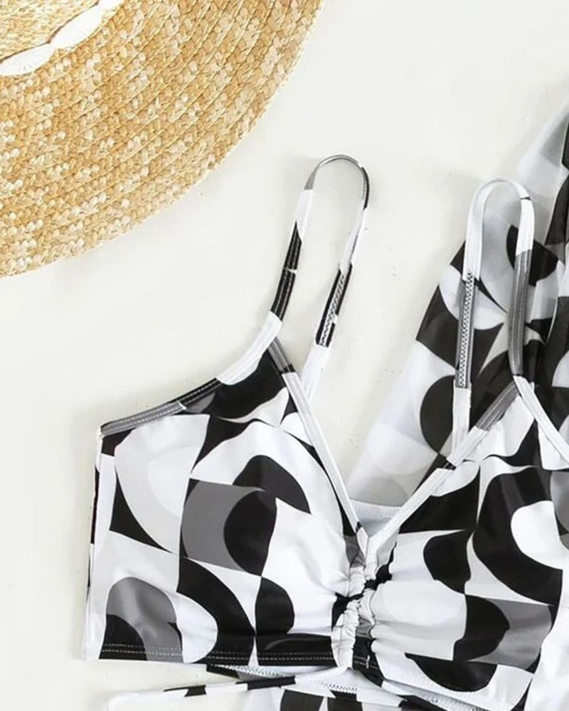 Conjunto Praia Shortinho Com Amarração + Saída Longa