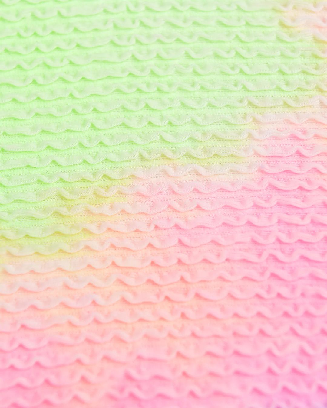 Biquíni Cintura Alta Texturizado Com Estampa Tie Dye