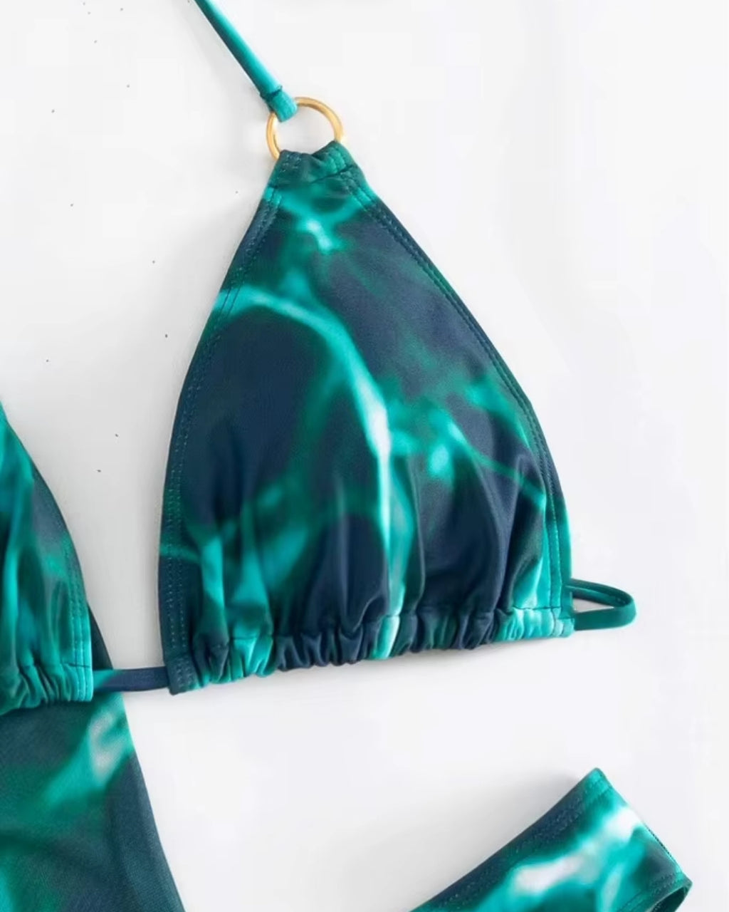 Biquíni Cortininha + Vestido Transparente E Argolas
