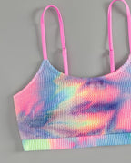 Biquíni Cintura Alta Texturizado Com Estampa Tie Dye